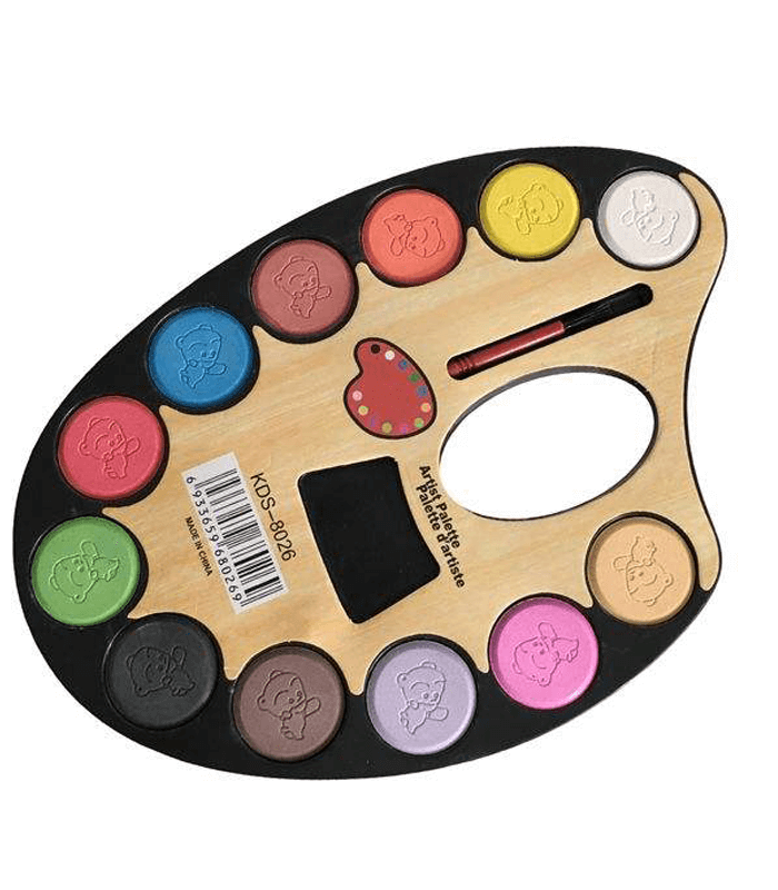 آبرنگ طرح پالت 12 رنگ