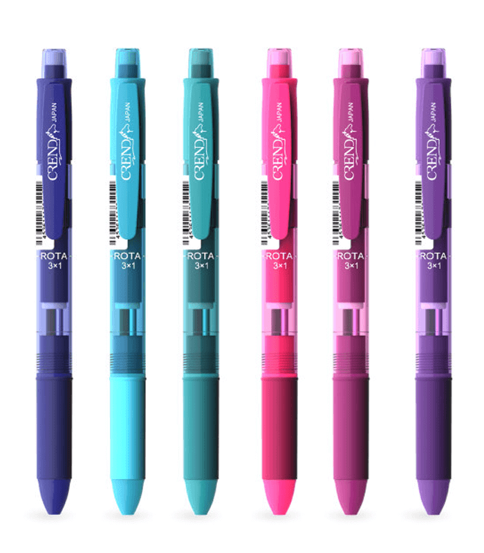 قلم سه کاره رنگ بنفش